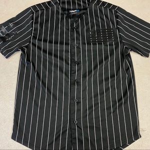 Tony Hawk Mens Baseball Jersey #98 Black On Black